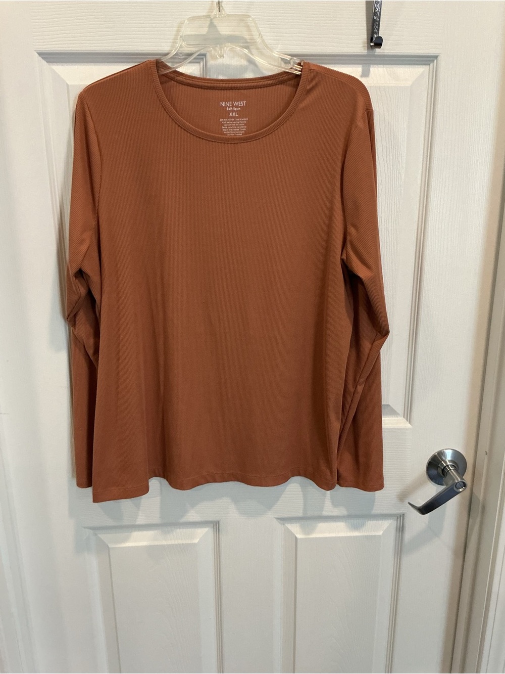 Women's Nine West Soft Spun Long Sleeve Shirt Size XXL